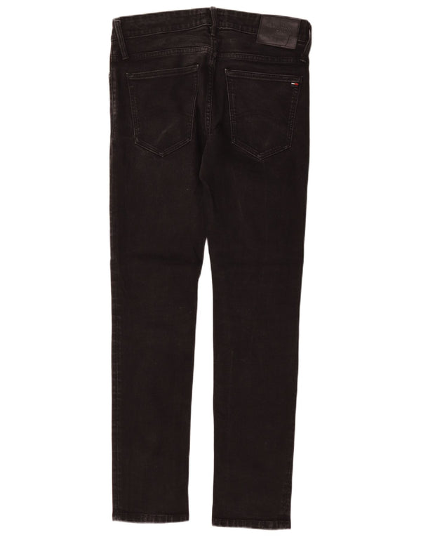Blugi skinny pentru bărbați Tommy Hilfiger W32 L32 bumbac negru