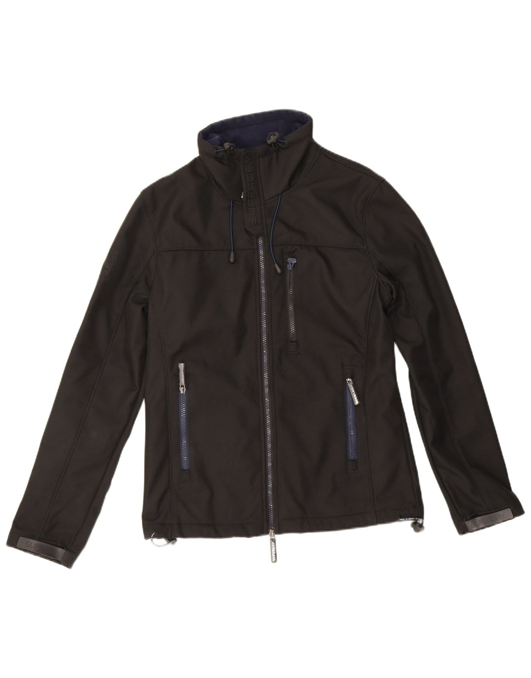 Jachetă Windtrekker Windbreaker pentru bărbați Superdry UK 38 Poliester mediu negru
