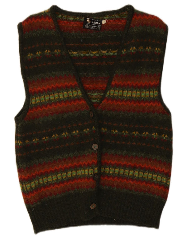 Pulover cardigan pentru femei VINTAGE EU 40 Mediu, multicolor, cu dungi