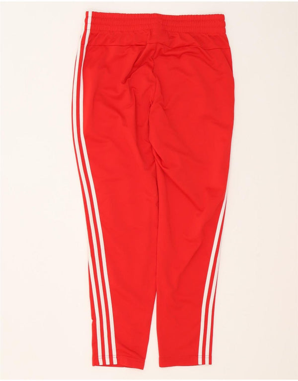 Pantaloni de trening Adidas pentru femei UK 12/14 Poliester roșu mediu