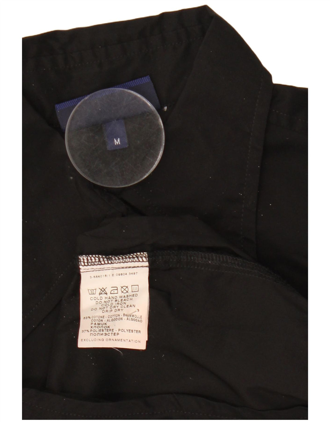 Trussardi Body cu mânecă lungă pentru femei UK 12 Bumbac mediu negru