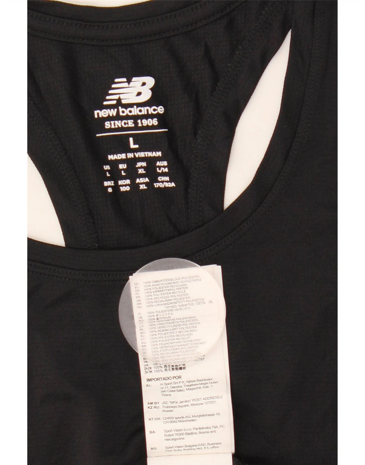 Vestă pentru femei NEW BALANCE Top UK 14 Poliester negru mare