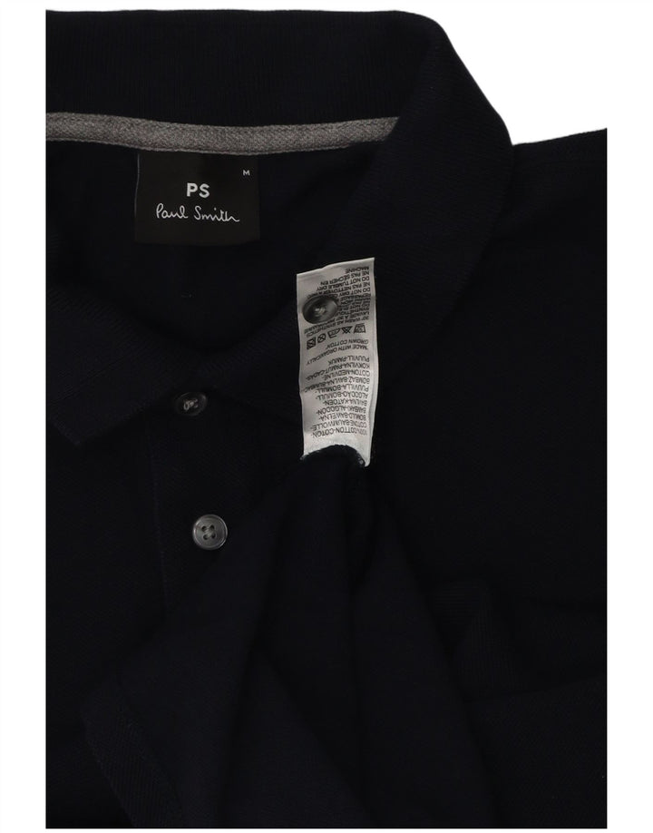 Cămașă polo Paul Smith pentru bărbați, bumbac, albastru bleumarin mediu
