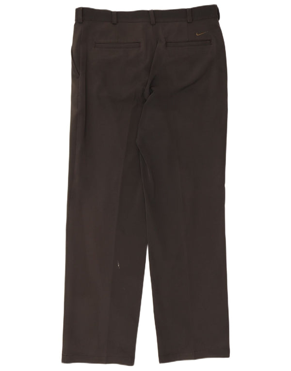 Pantaloni chino drepți pentru bărbați Nike W34 L32 Poliester negru
