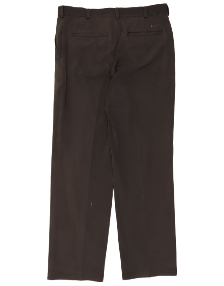 Pantaloni chino drepți pentru bărbați Nike W34 L32 Poliester negru