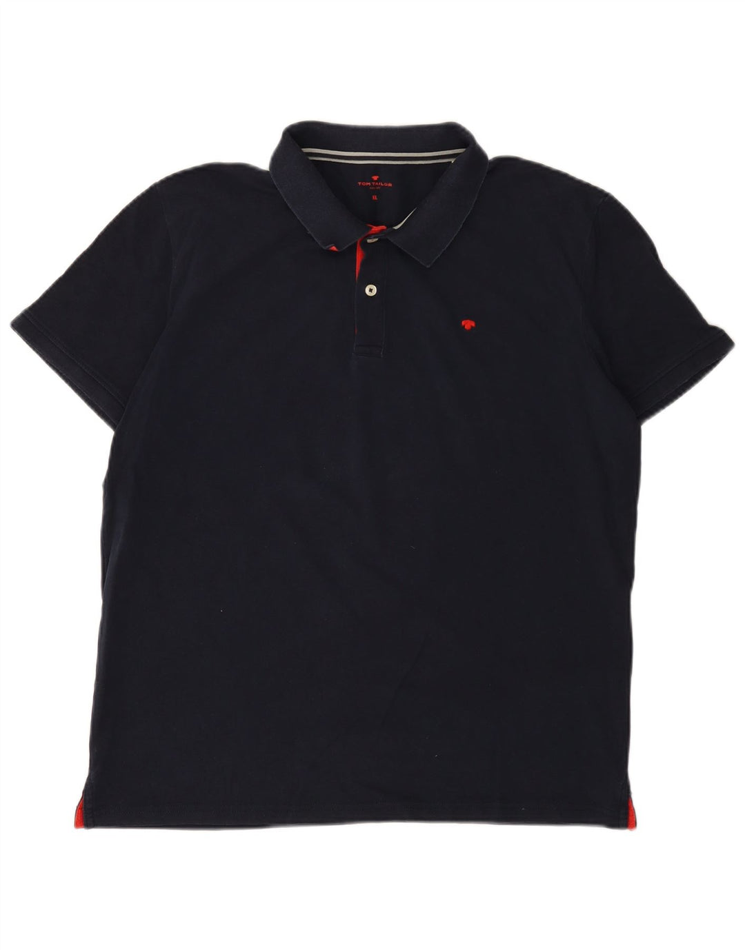Tricou polo pentru bărbați Tom Tailor XL, bumbac bleumarin