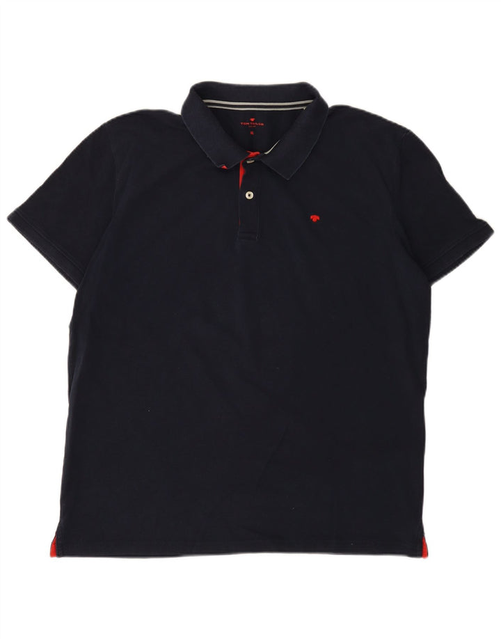 Tricou polo pentru bărbați Tom Tailor XL, bumbac bleumarin