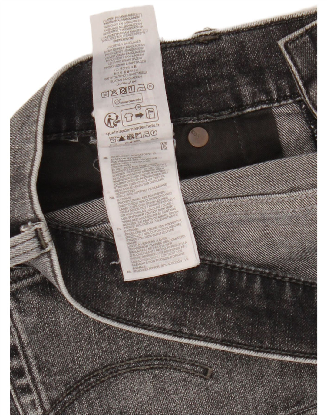 Blugi conici G-Star pentru bărbați L34 L34 bumbac gri