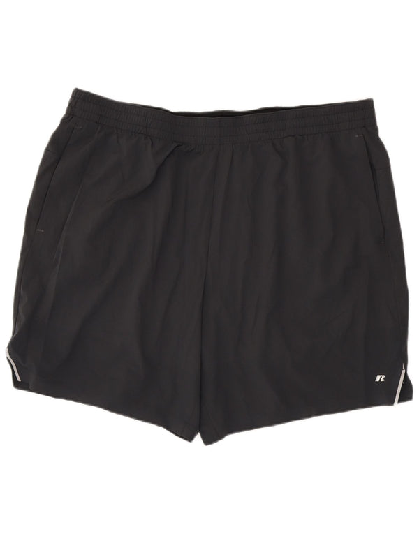 Pantaloni scurți de sport Dri-Power pentru bărbați Russell Athletic 2XL poliester gri