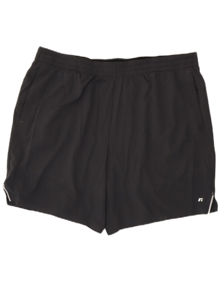 Pantaloni scurți de sport Dri-Power pentru bărbați Russell Athletic 2XL poliester gri
