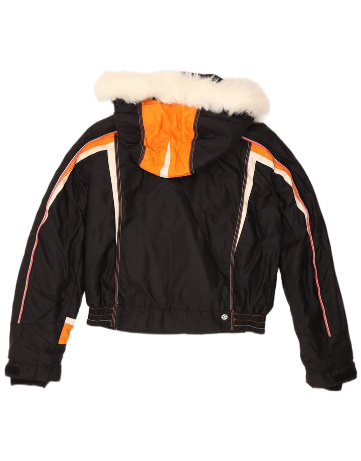 Jachetă de vânt pentru femei Colmar cu glugă EU 44 2XL Negru Colorblock