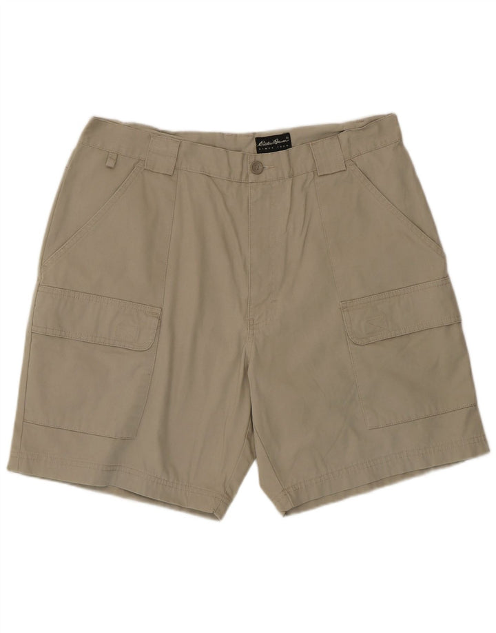 Pantaloni scurți cargo obișnuiți pentru bărbați Eddie Bauer W36 mare, bej, bumbac