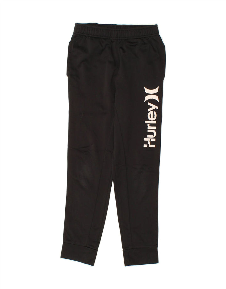 HURLEY Boys Tracksuit Trousers Joggers 10-11 Years Medium Black Vintage Hurley and Second-Hand Hurley from Messina Hembry 