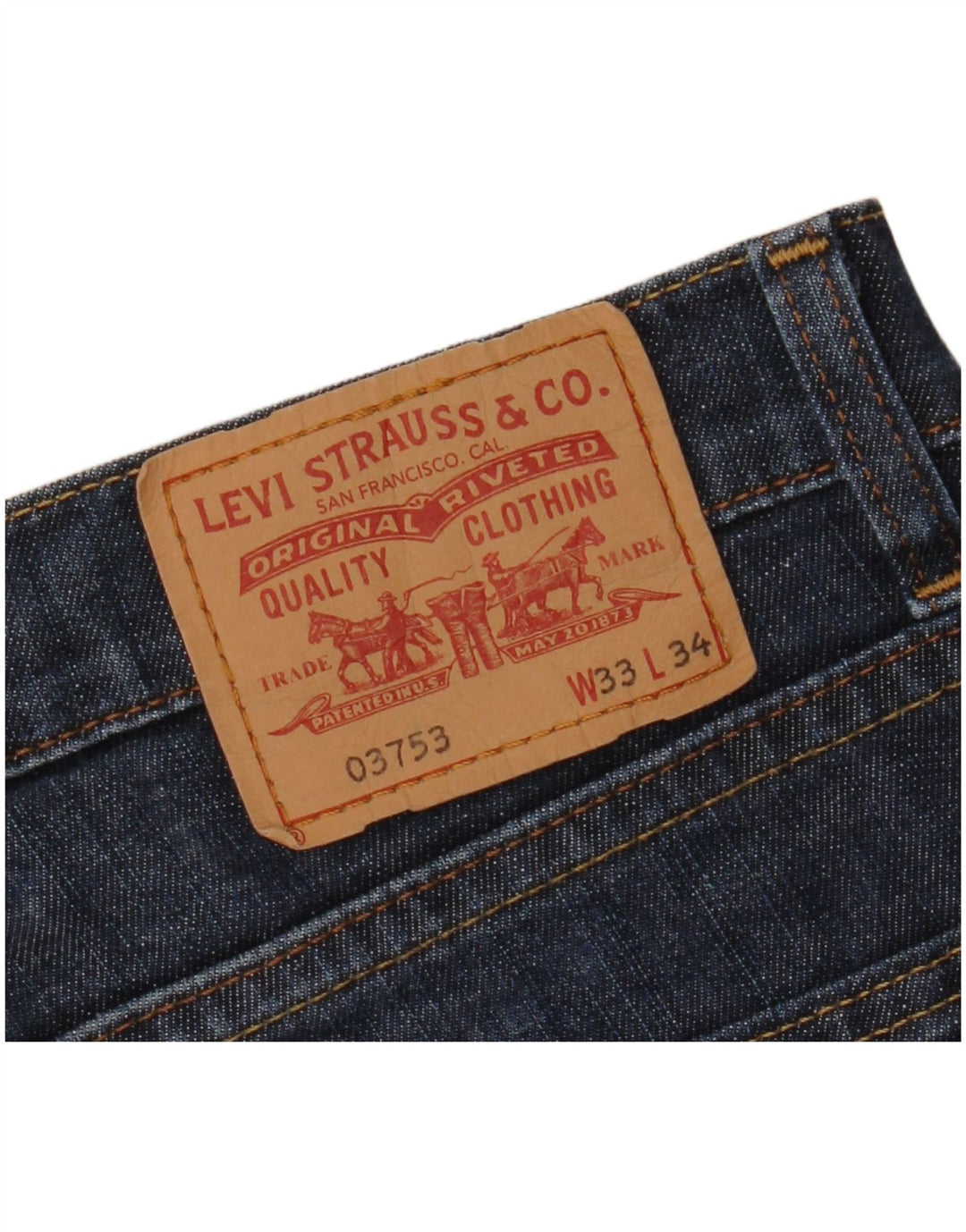 Blugi slim pentru bărbați Levi's W33 L30 bleumarin
