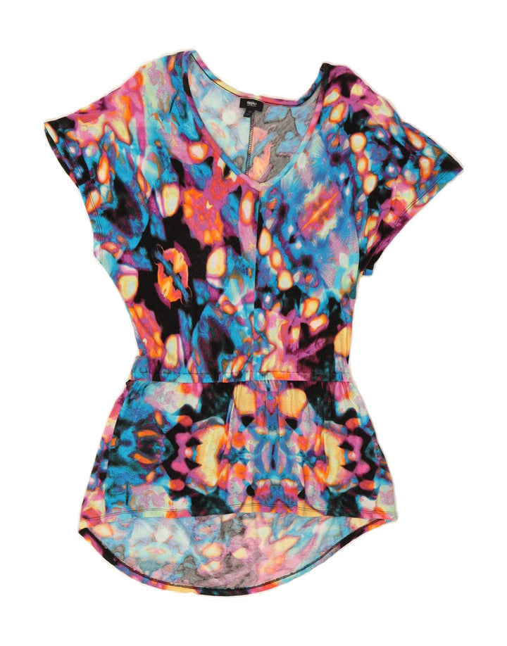 MOSSIMO Womens Tunic Dress UK 16 Large Multicoloured Tie Dye Rayon Vintage Mossimo and Second-Hand Mossimo from Messina Hembry 