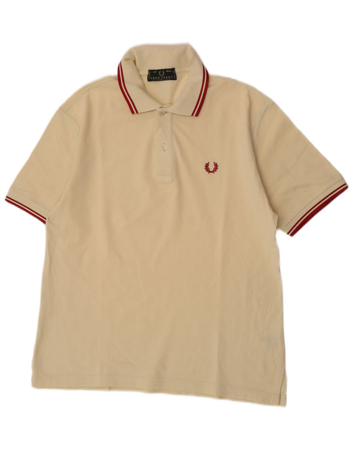 Cămașă polo Fred Perry pentru bărbați, bumbac galben mediu