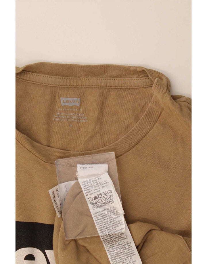 Tricou grafic pentru bărbați Levi's Top Mediu Bej Bumbac