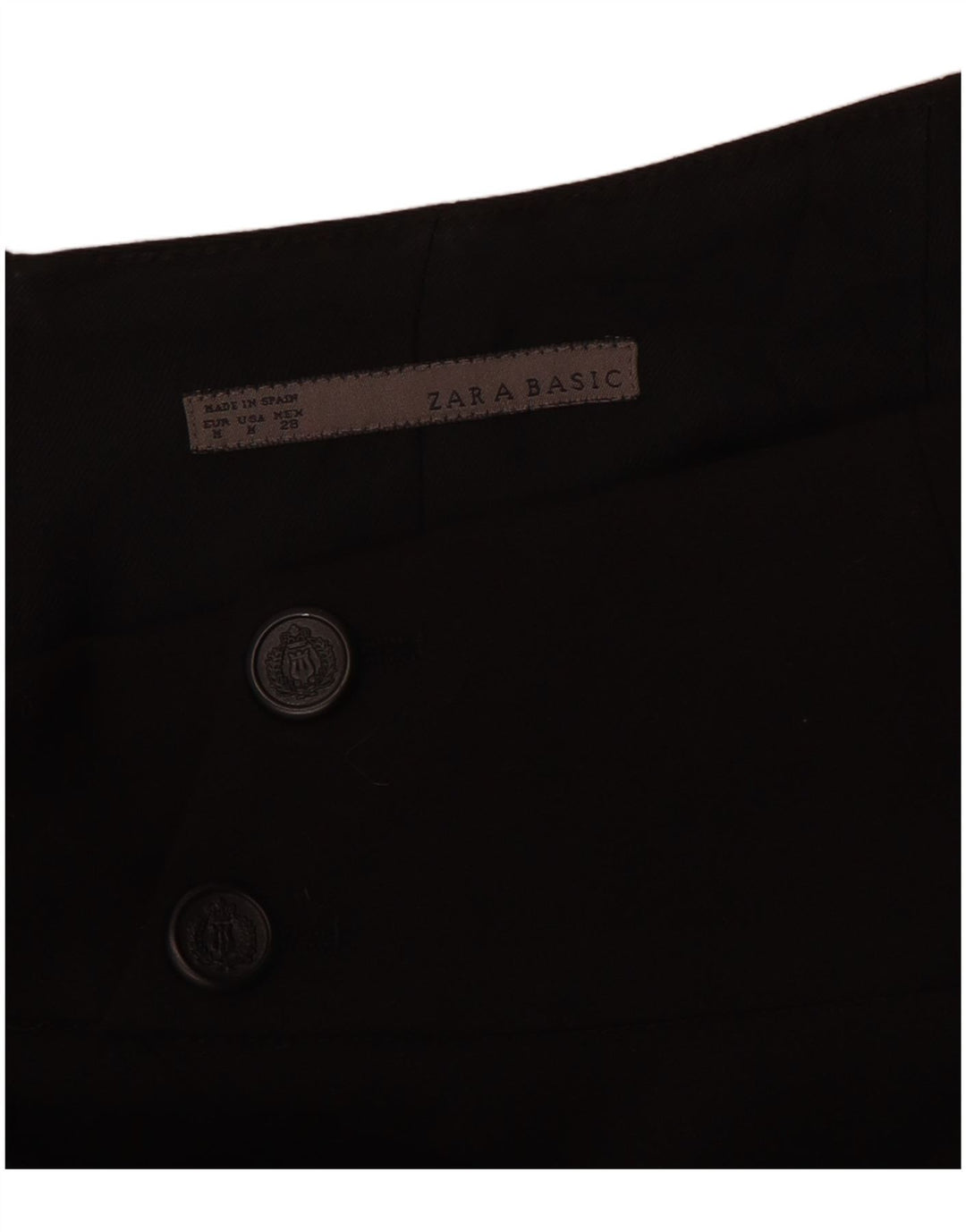 Fusta creion cu talie înaltă pentru femei Zara Medium W26 Negru