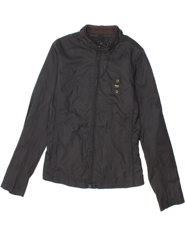 BLAUER Womens Bomber Jacket UK 6 XS Black Vintage Blauer and Second-Hand Blauer from Messina Hembry 
