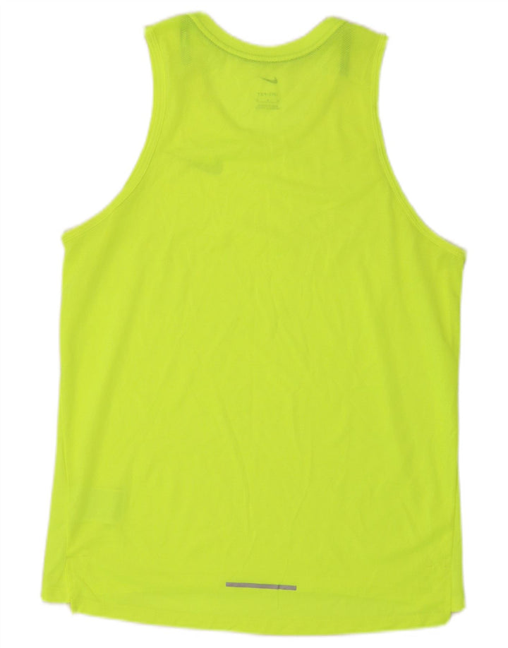 Vesta Nike Dri Fit pentru bărbați, poliester verde mediu