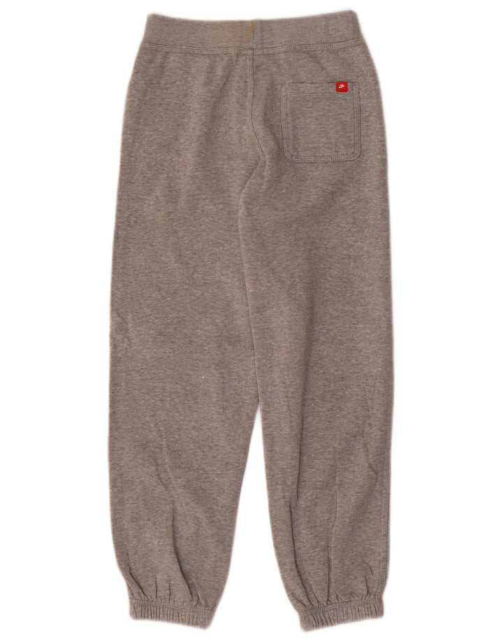 NIKE Boys Tracksuit Trousers Joggers 10-11 Years Medium Grey Cotton