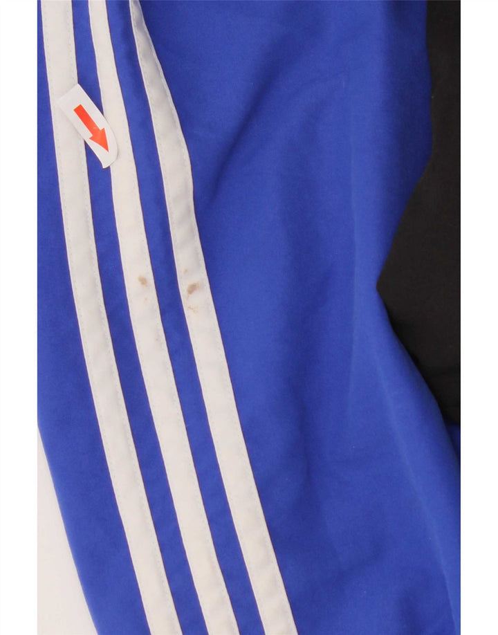 Jachetă de top pentru trening grafic Adidas pentru bărbați Marea Britanie 38/40, albastru mediu, bloc de culoare