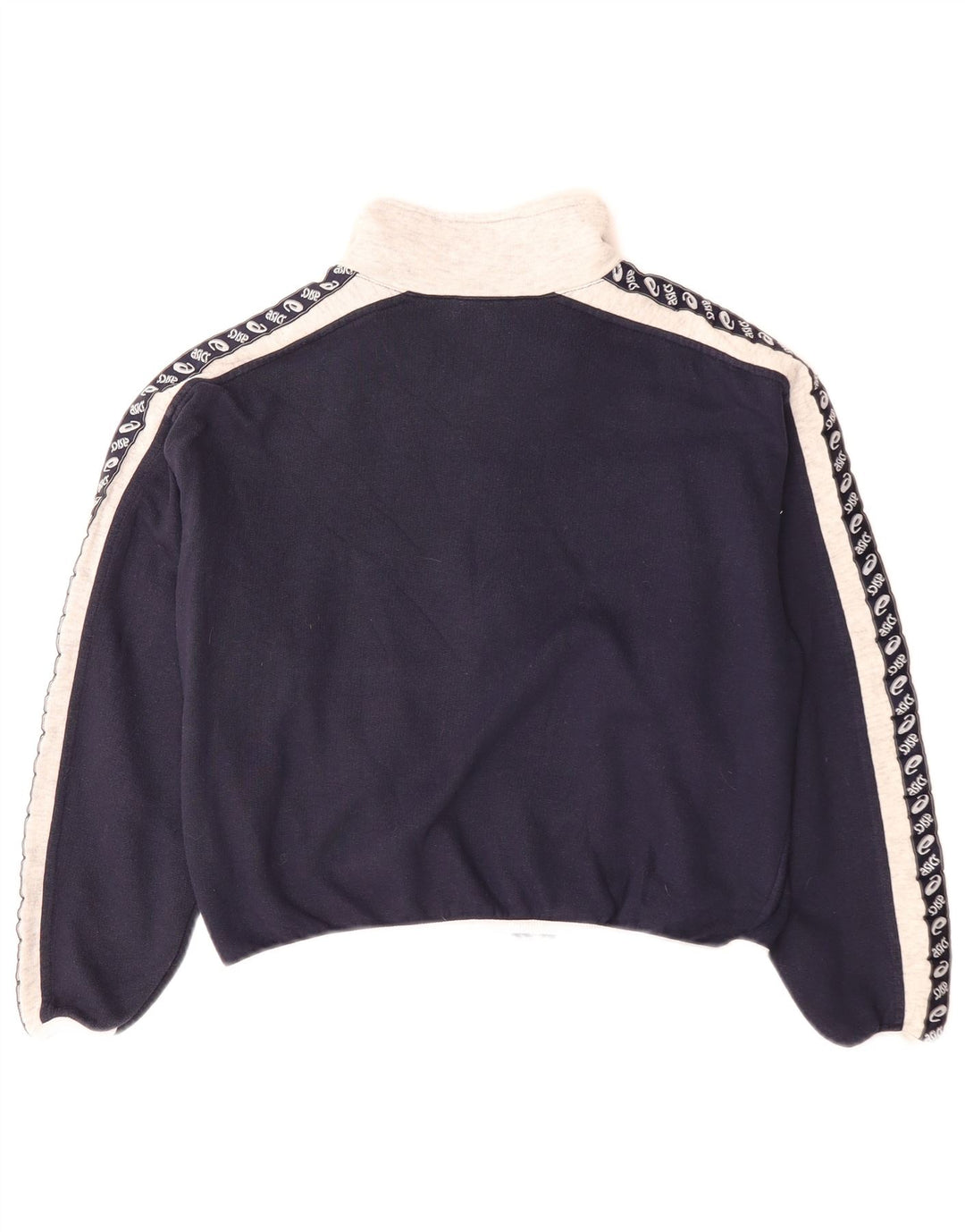 Jachetă de top pentru trening grafic Asics pentru femei UK 10 Mic, albastru bleumarin