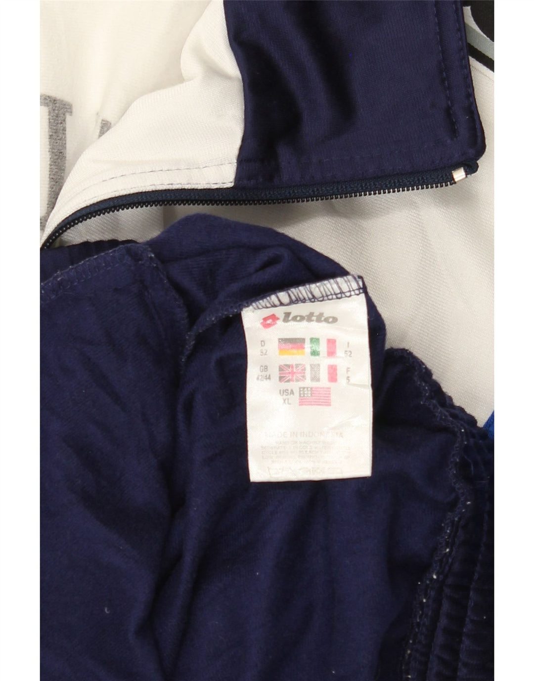 LOTTO Jachetă de trening grafică pentru bărbați Marea Britanie 42/44 XL Bleumarin Colorblock