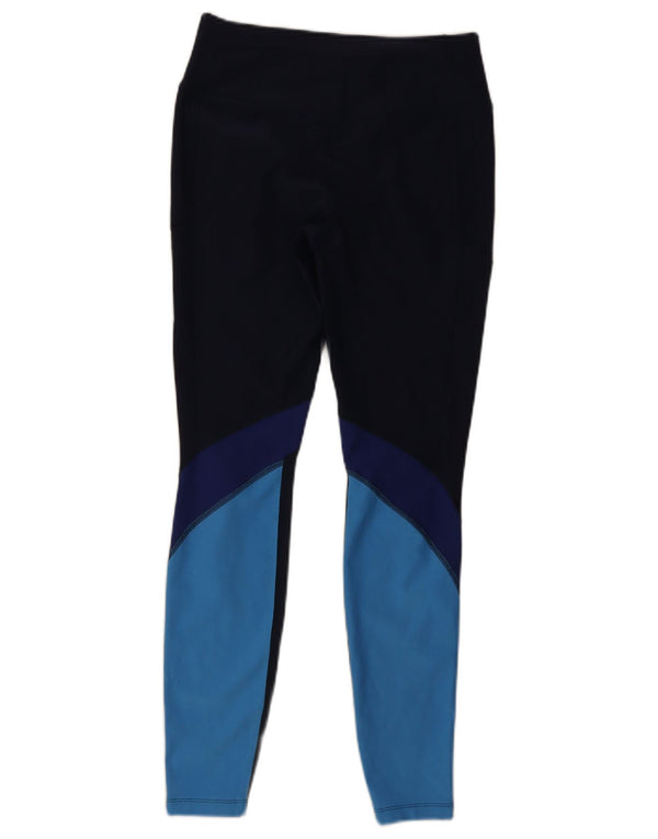 Leggings Nike Dri Fit pentru femei UK 12 Medium Bleumarin Colorblock
