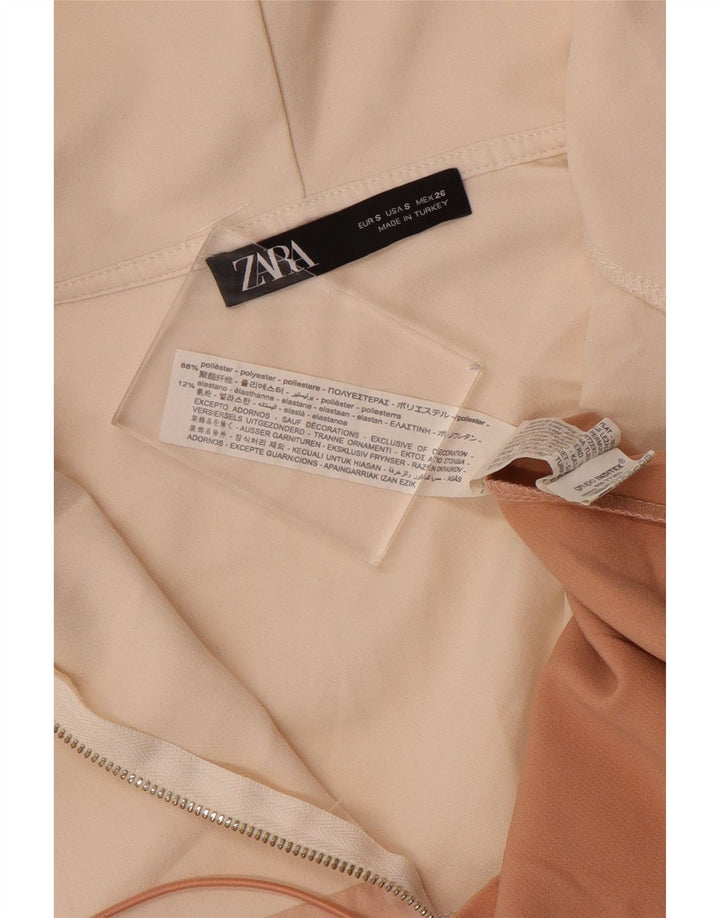 Jachetă Anorak pentru femei cu glugă Zara UK 10, mică, multicoloră