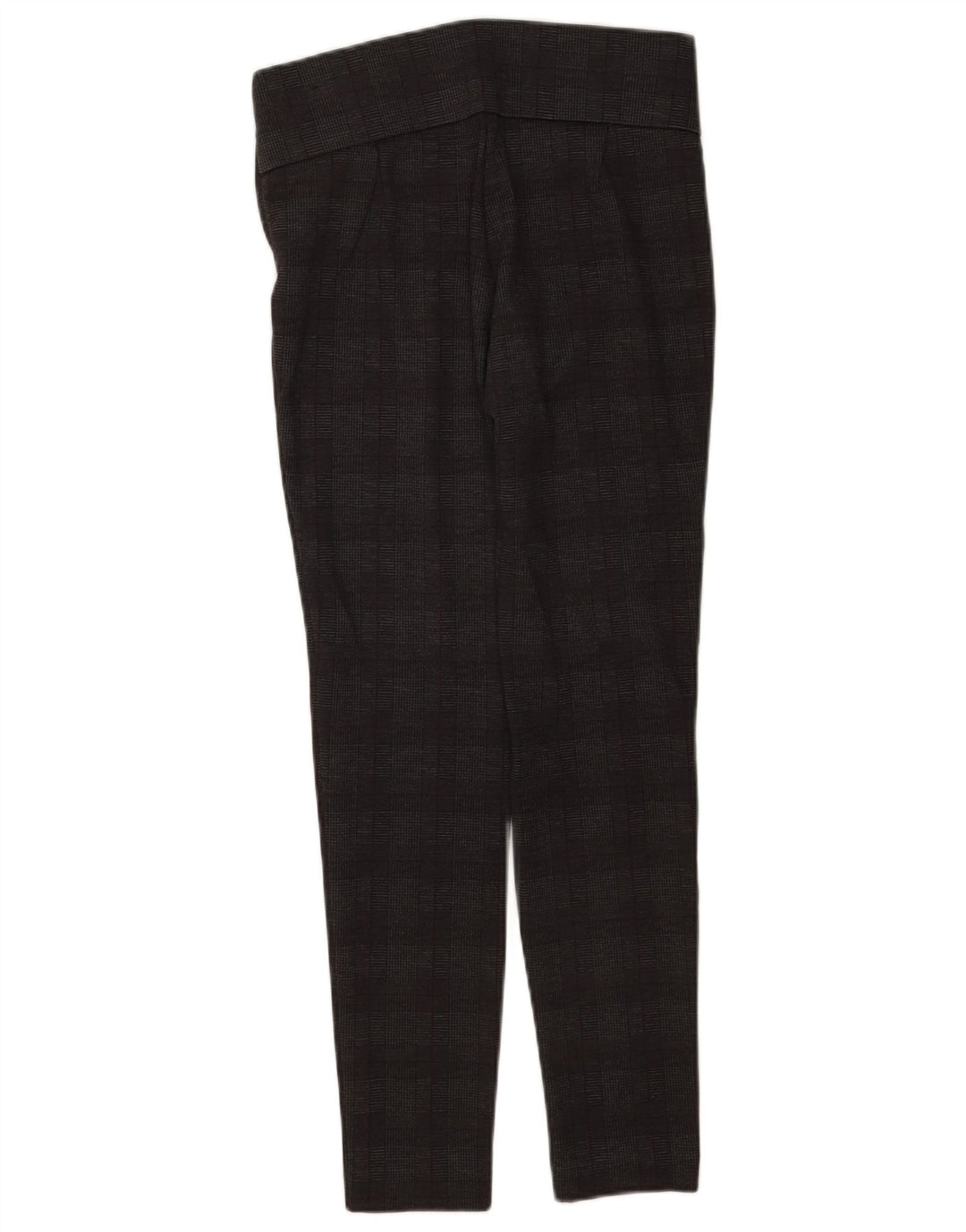 Pantaloni casual pentru femei Zara cu jambiere Mediu L28 L28 Poliester cu carouri gri