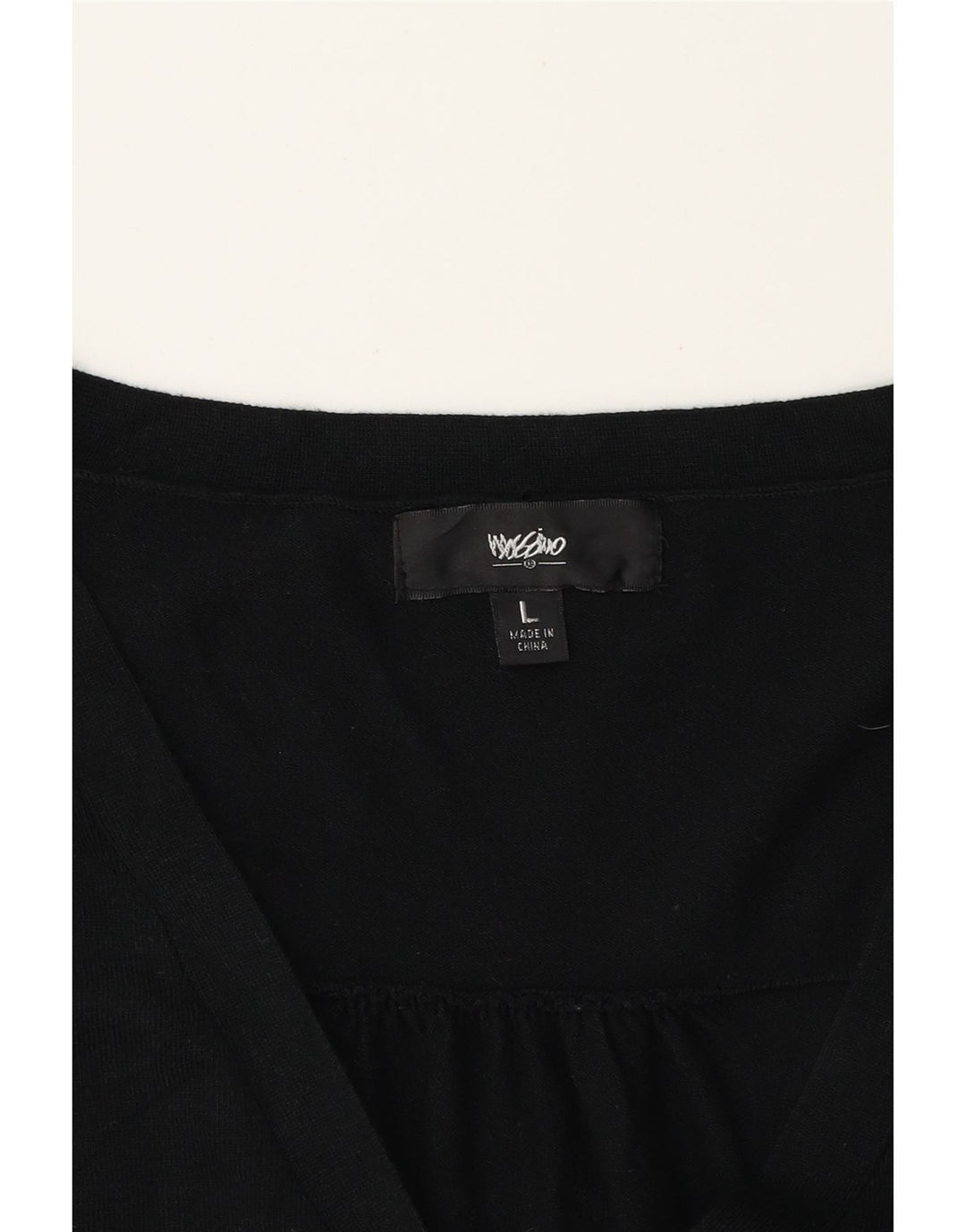 MOSSIMO Womens Cardigan Sweater UK 14 Large Black Rayon Vintage Mossimo and Second-Hand Mossimo from Messina Hembry 
