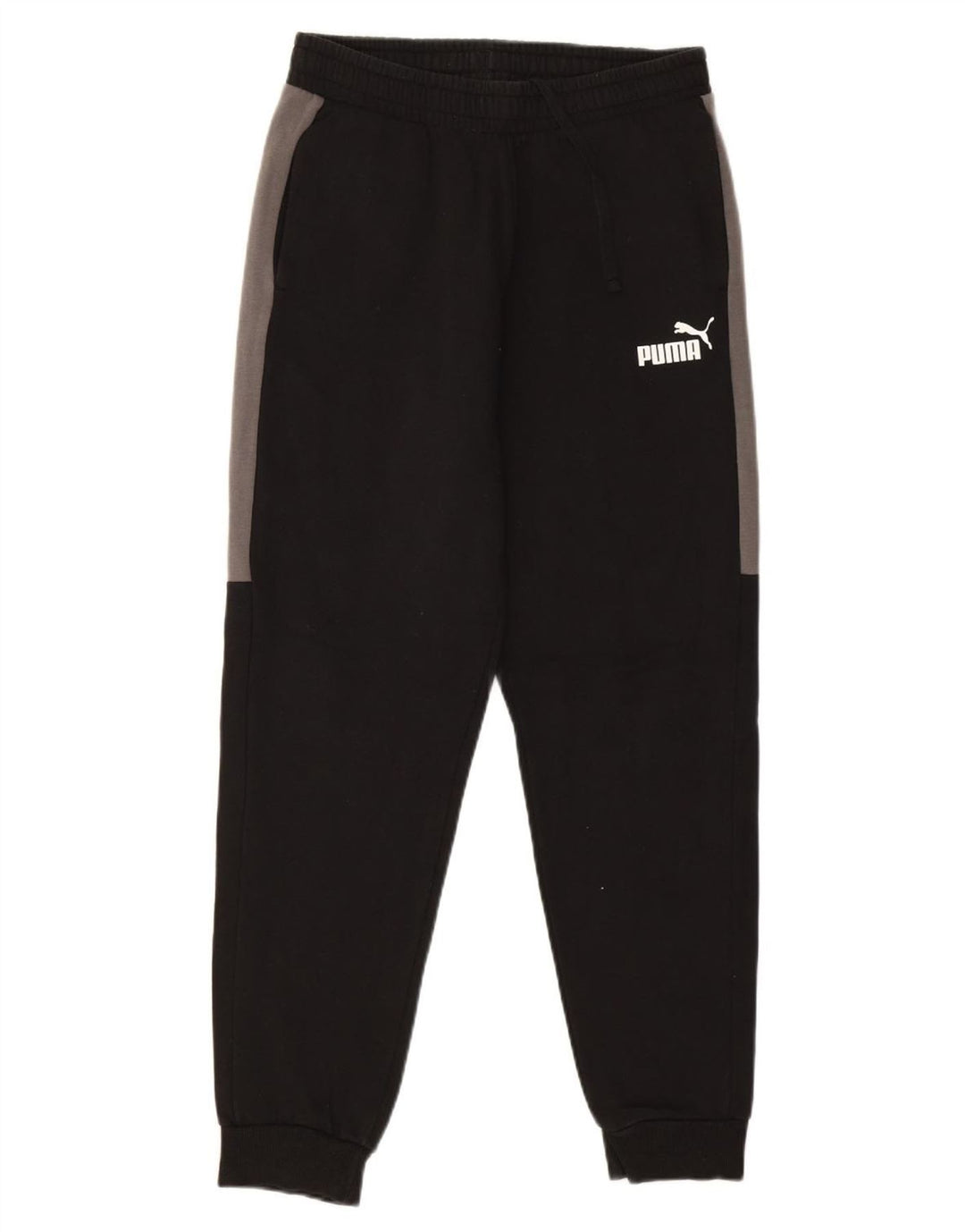 Pantaloni de trening pentru bărbați Puma Pantaloni de jogging, mediu negru, bumbac color bloc