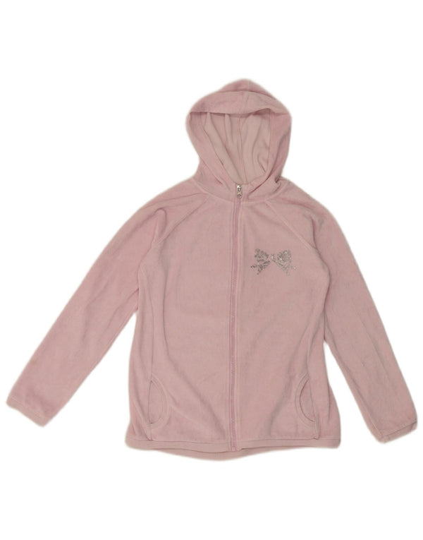 Pulover Benetton pentru fete, cu fermoar, 11-12 ani, bumbac roz 2XL