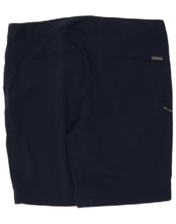 Pantaloni scurți cargo Columbia Omni-Shade pentru bărbați W38 XL, nailon bleumarin