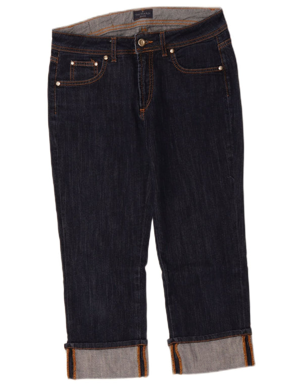 Blugi Capri TRUSSARDI pentru femei W29 L22 Bumbac bleumarin