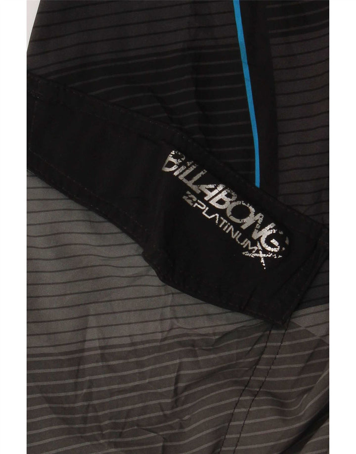 Pantaloni scurți de înot grafic pentru bărbați Billabong, poliester geometric negru mediu