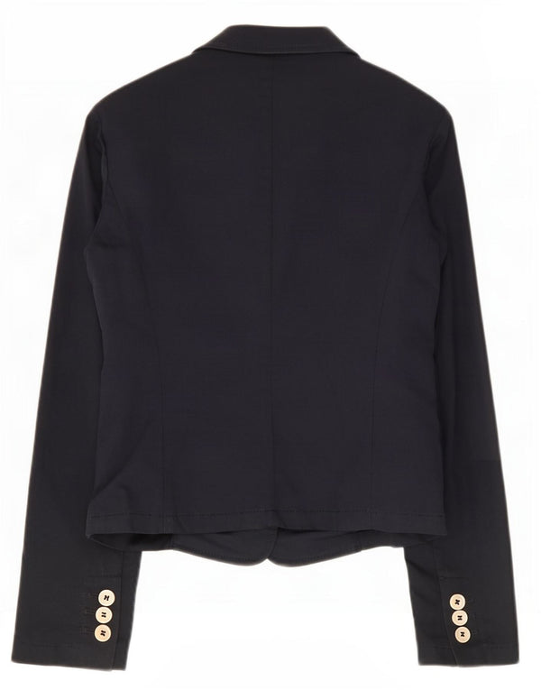 Jachetă Blazer pentru femei Red Valentino cu 3 nasturi IT 42 Bumbac mediu bleumarin