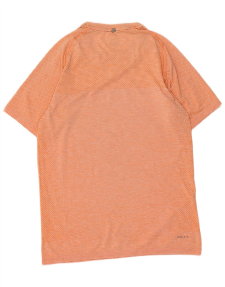 Tricou Nike Dri Fit pentru bărbați Top mic portocaliu cu dungi