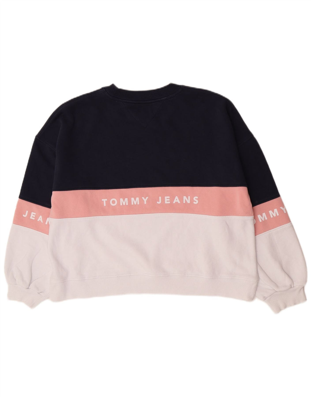 Pulover de hanorac grafic Tommy Hilfiger pentru femei UK 14 Medium Bleumarin