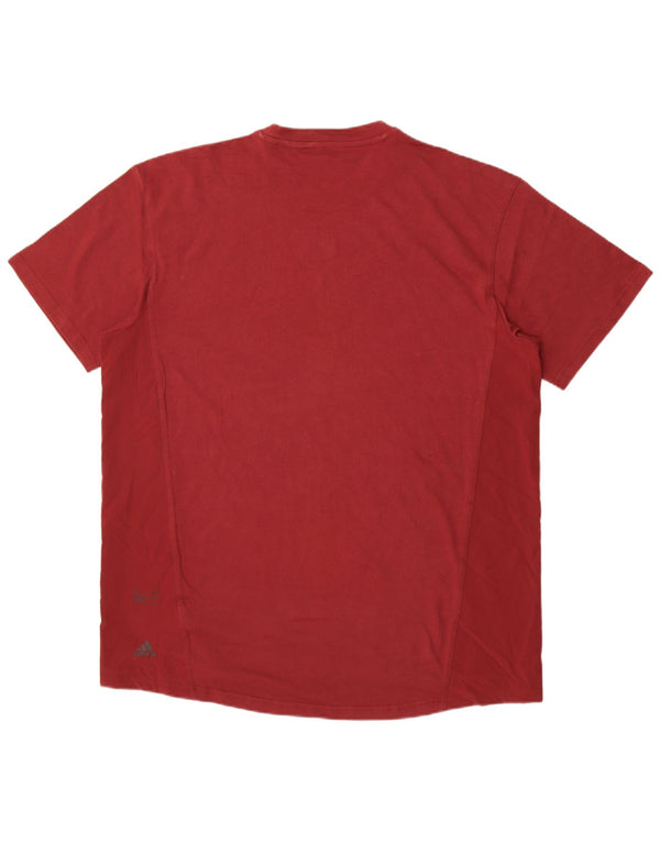 Tricou pentru bărbați Adidas Top XL Maroon Cotton