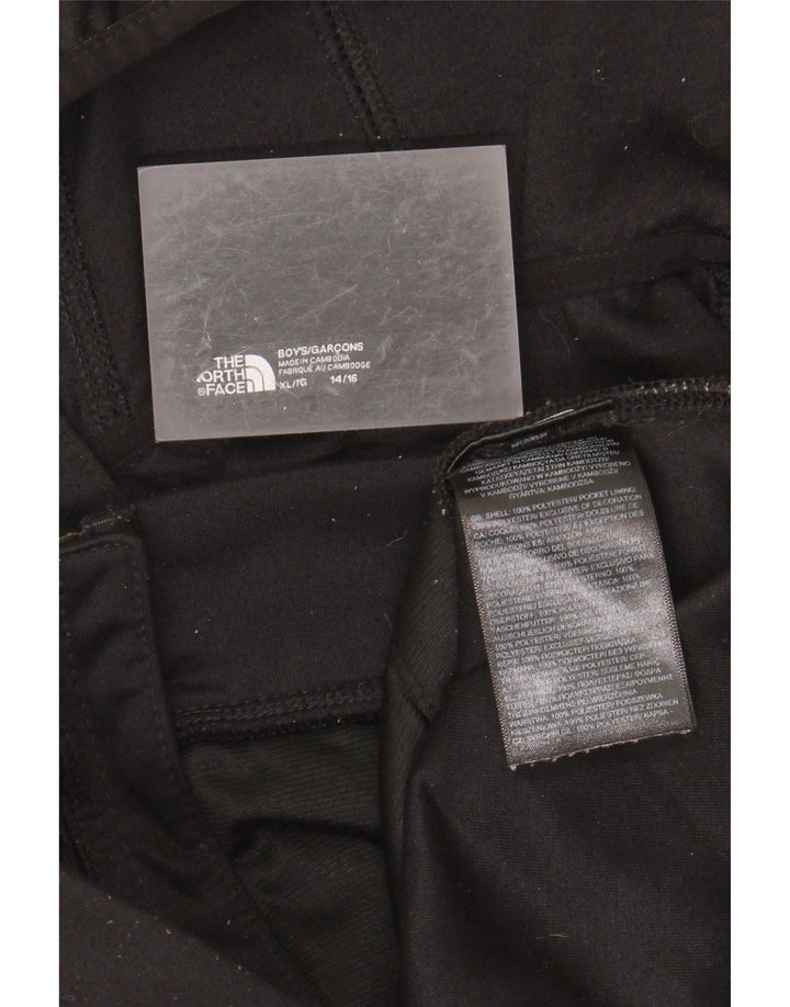 THE NORTH FACE Pulover cu glugă cu fermoar pentru băieți 14-15 ani XL poliester negru