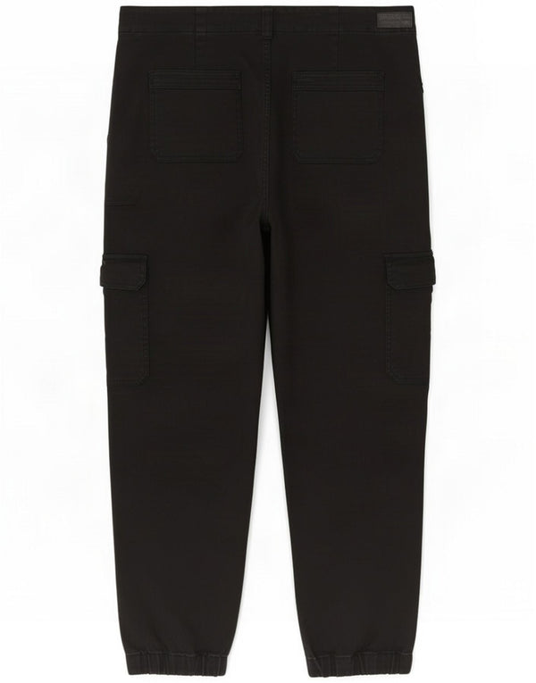 Pantaloni cargo conici pentru femei Fat Face UK 18 XL W36 L28 Bumbac negru