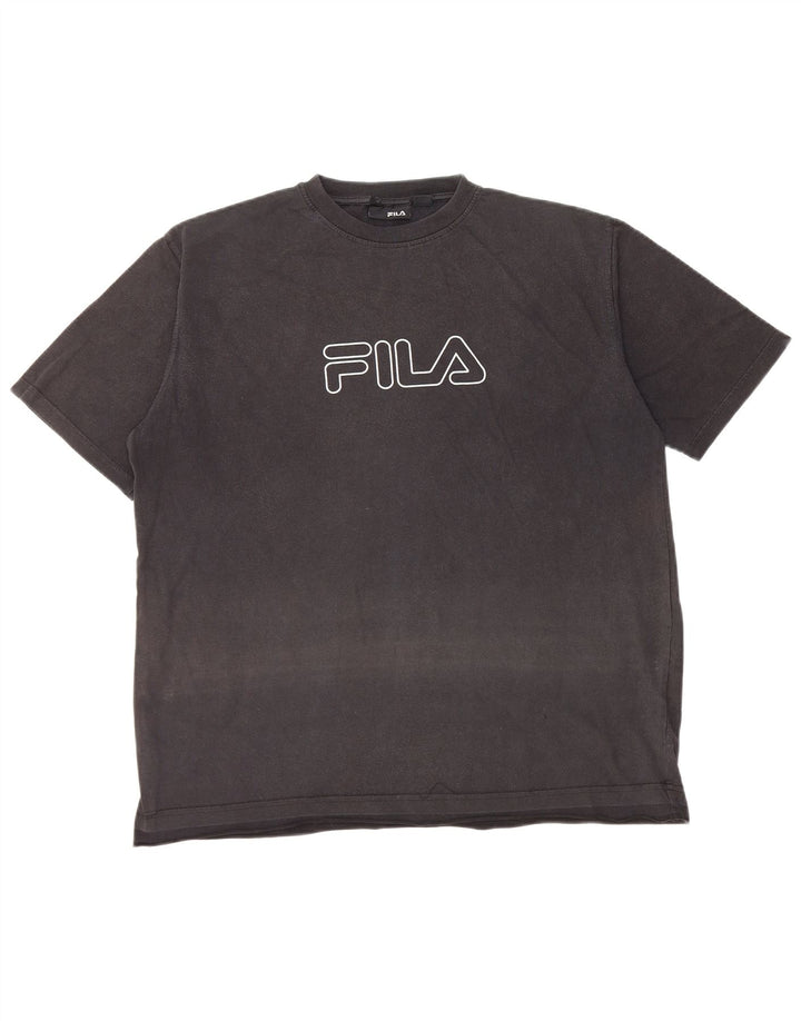 Tricou grafic Fila pentru femei Top UK 16 Large Black
