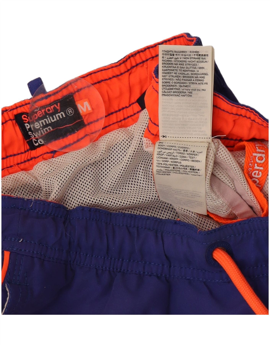 Pantaloni scurți de înot Superdry pentru bărbați, poliester violet mediu