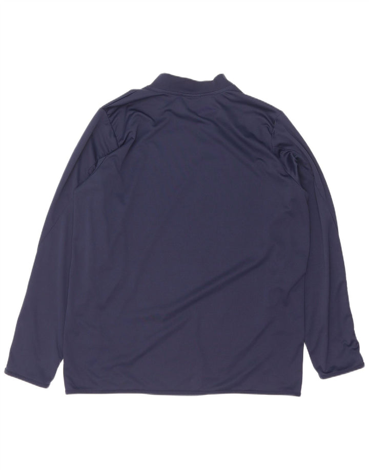 Top pentru bărbați Diadora cu mânecă lungă XL bleumarin, poliester color bloc