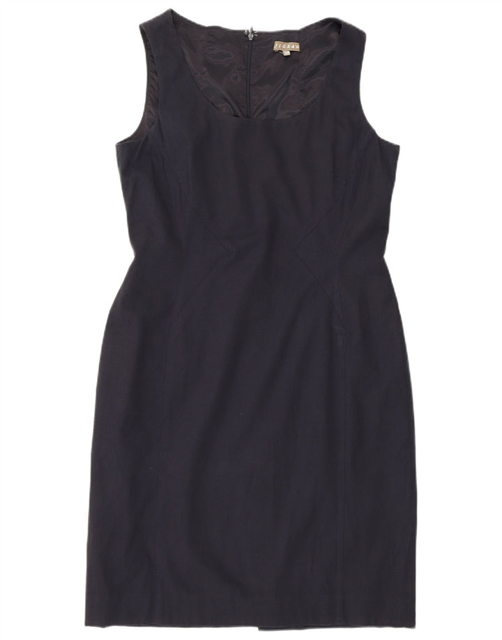 Jigsaw Rochie fără mâneci pentru femei UK 14 Medium Bleumarin Viscoză