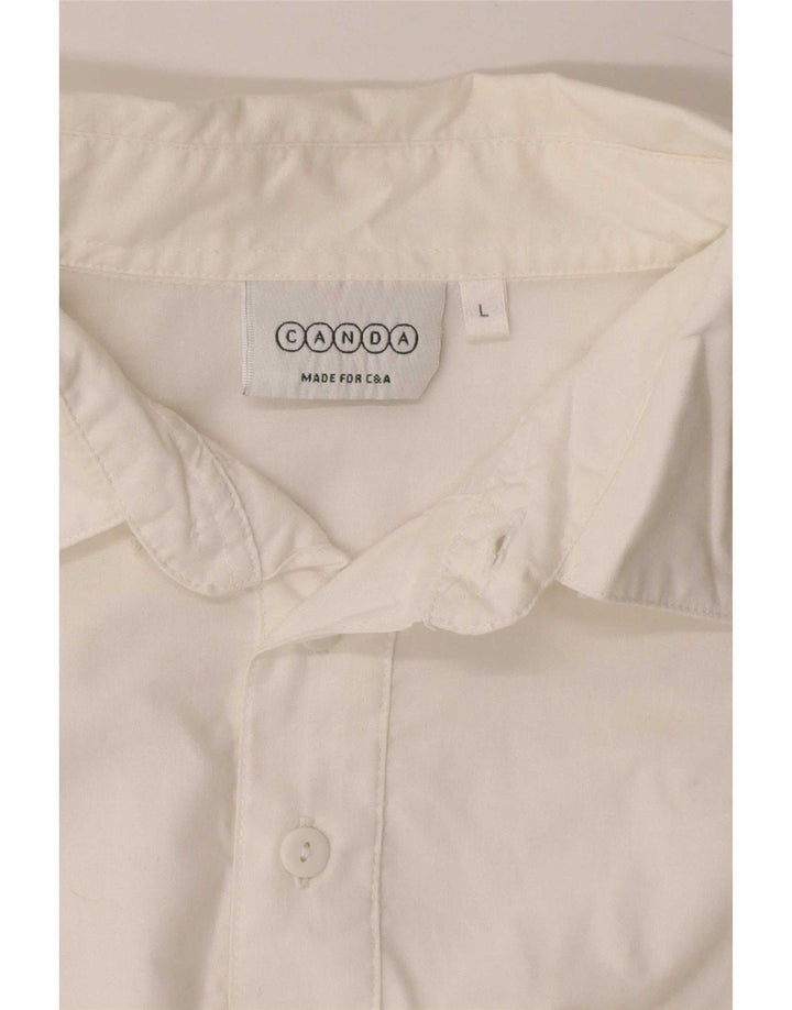 Tricou polo pentru bărbați Canda, mare, alb
