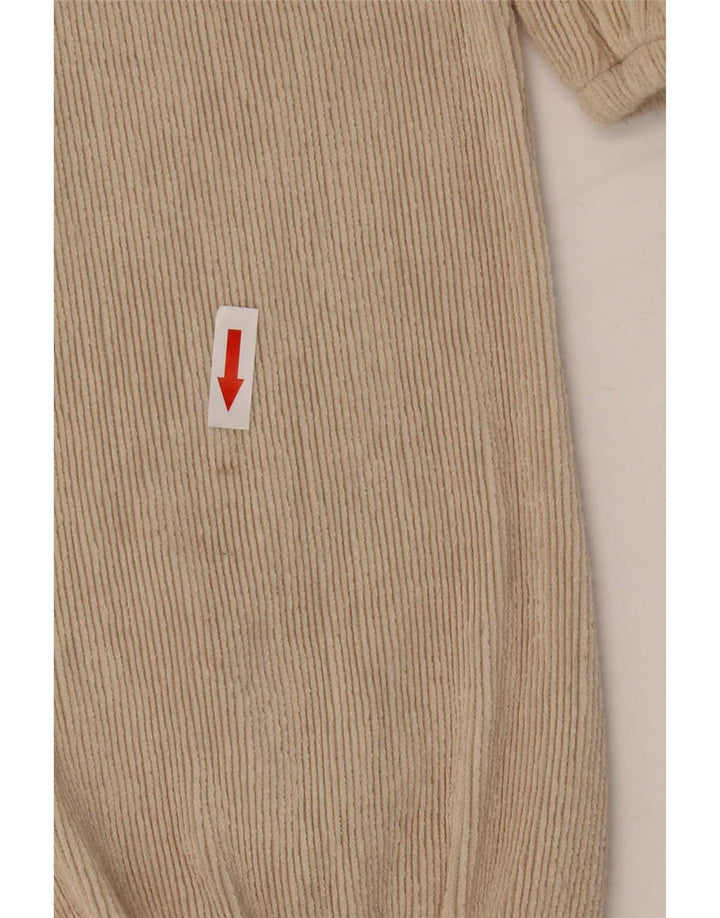 Top cardigan pentru femei Zara UK 16 mare, bej, poliester