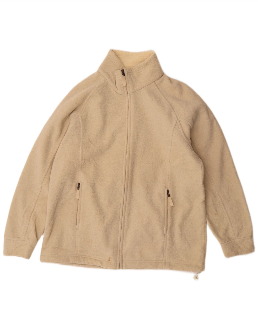 Jachetă fleece pentru femei Marks & Spencer UK 14 mare, bej, poliester
